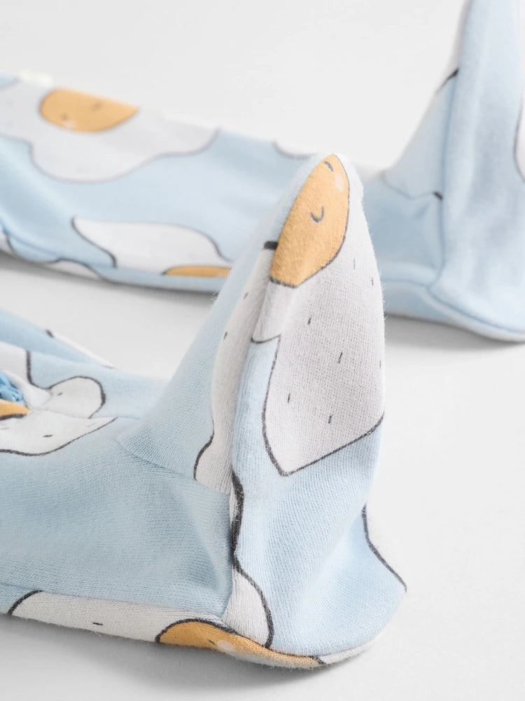 Minerals 4 Pack Two Way Zip Baby Sleepsuits (0mths-2yrs)