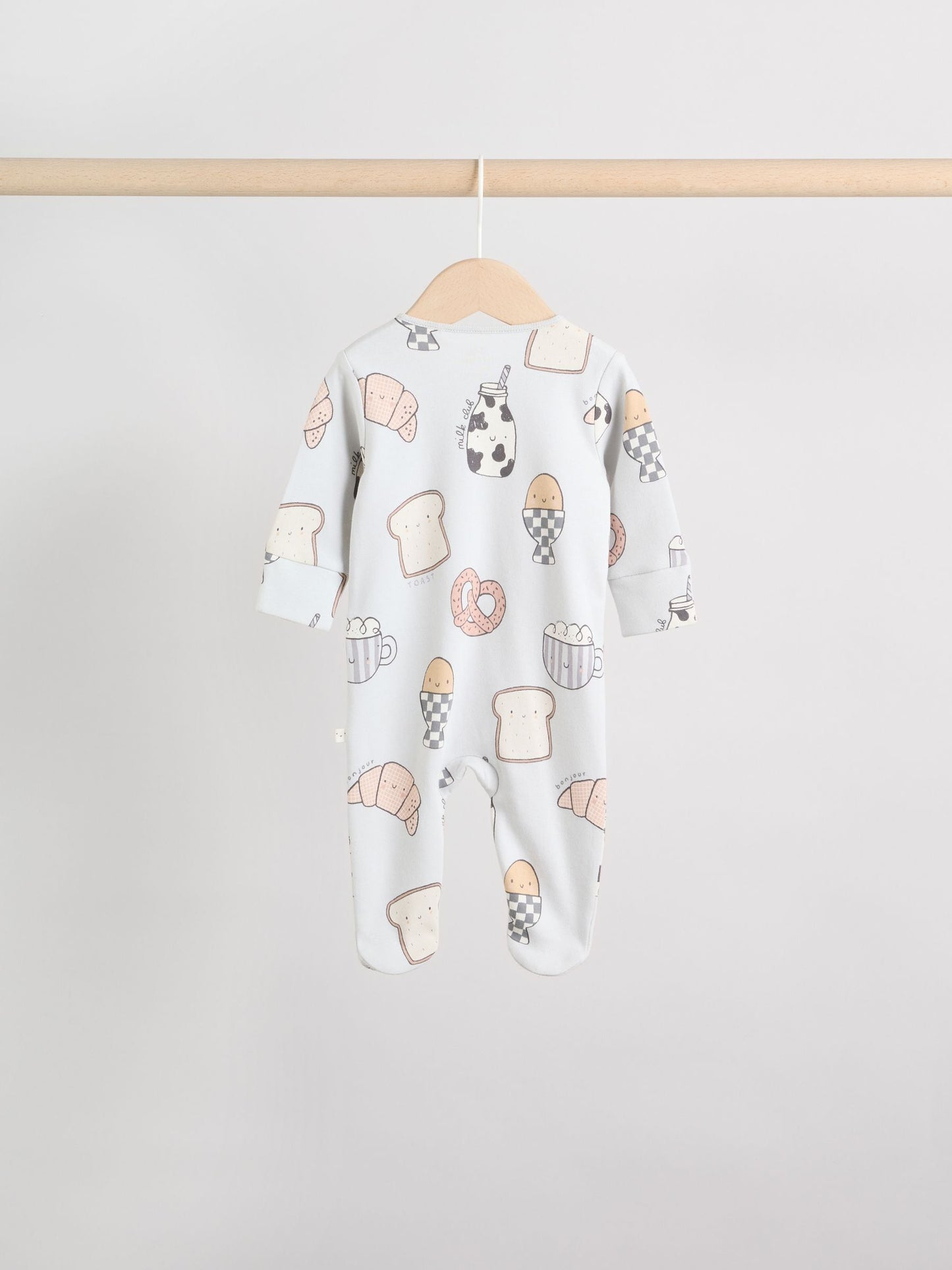 Minerals 4 Pack Two Way Zip Baby Sleepsuits (0mths-2yrs) image 4