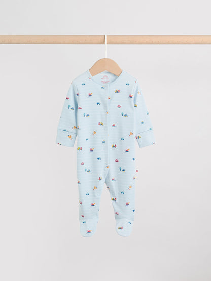 Multi Farm Baby Sleepsuits 3 Pack (0-2yrs) image 4