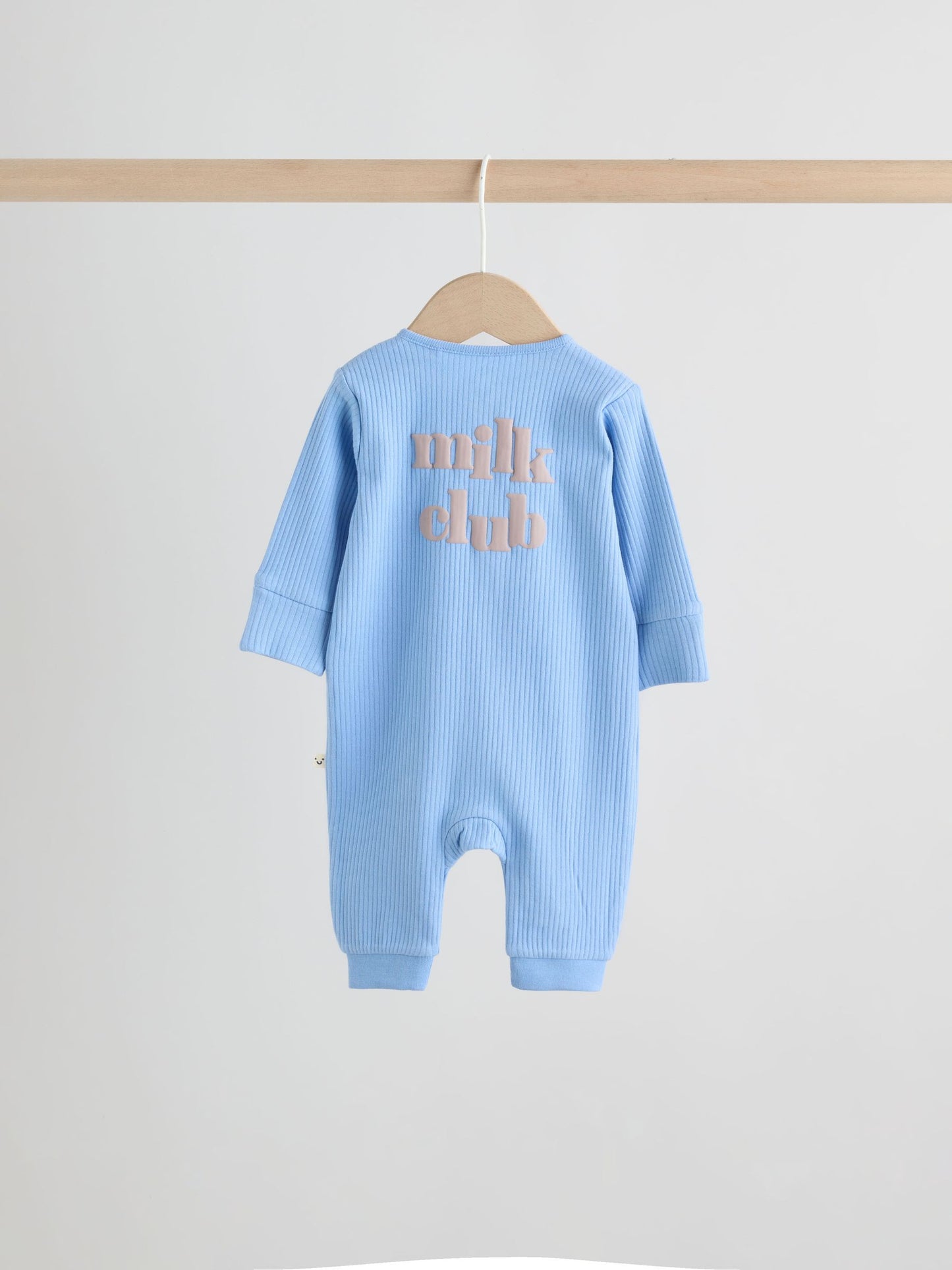 Blue Stripe Two Way Zip Baby Sleepsuits 3 Pack (0mths-3yrs) image 6