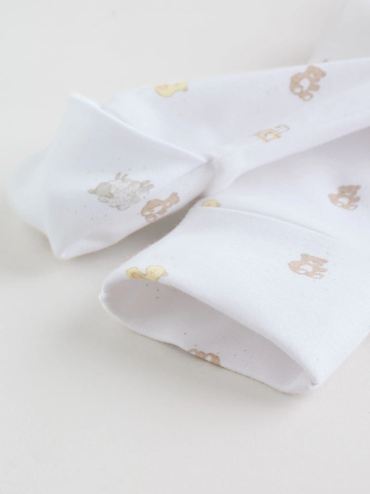 White Collar Baby Sleepsuits 3 Pack (0-2yrs)