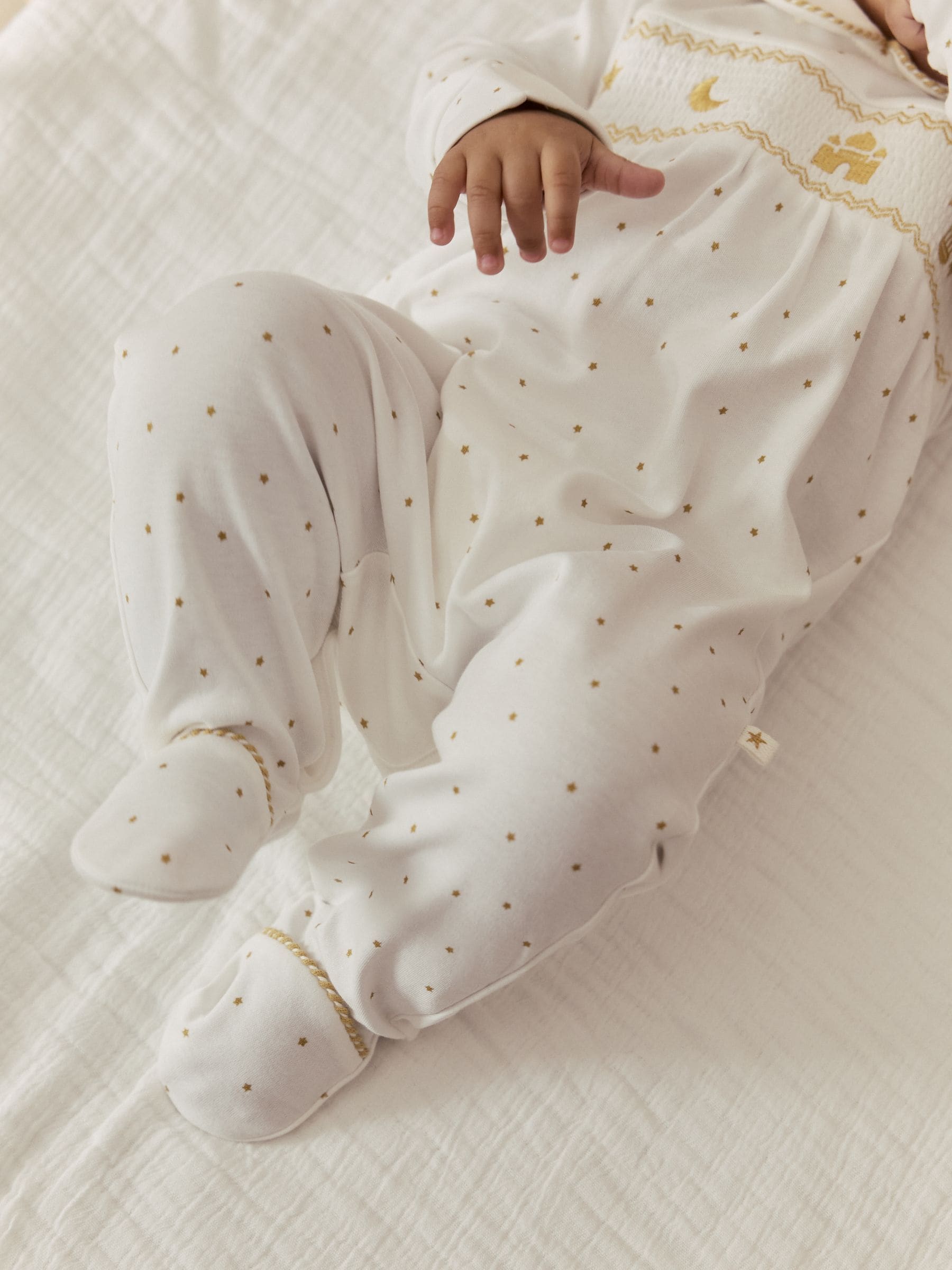 White Collar EID Baby Sleepsuit (0mths-2yrs) image 4