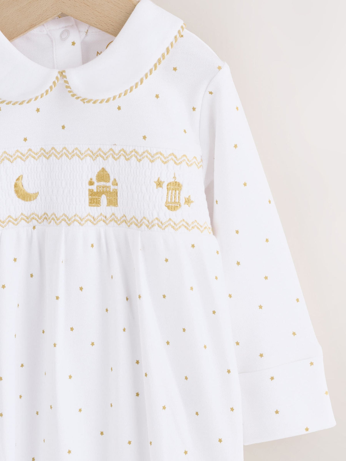 White Collar EID Baby Sleepsuit (0mths-2yrs) image 4