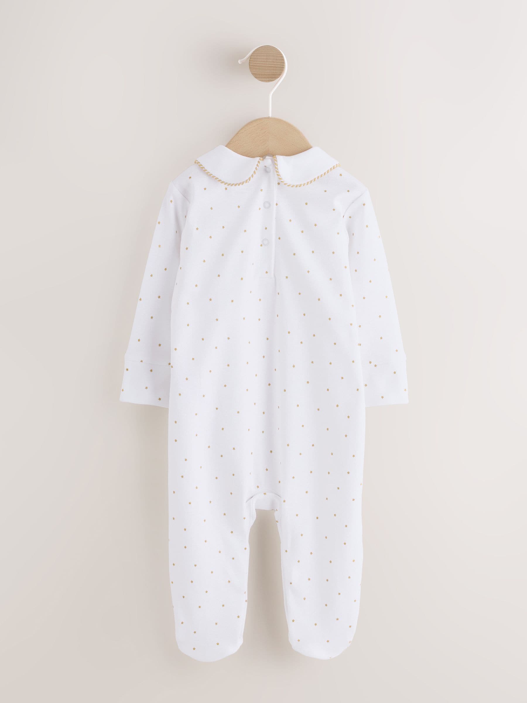White Collar EID Baby Sleepsuit (0mths-2yrs) image 6