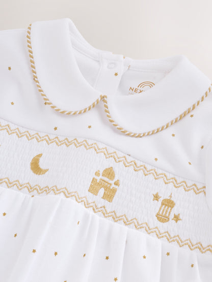 White Collar EID Baby Sleepsuit (0mths-2yrs) image 8