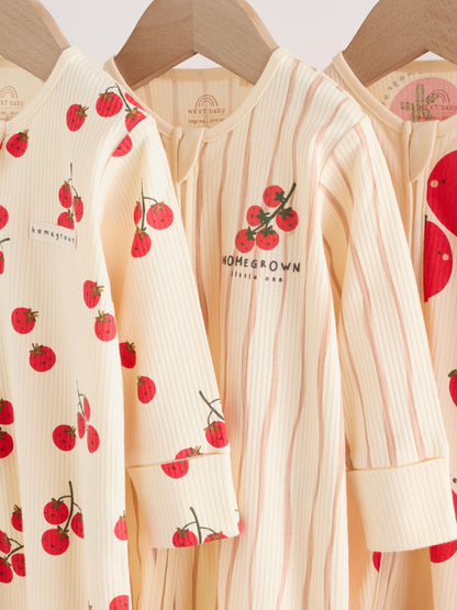 Red Tomato Baby Sleepsuits 3 Pack (0mths-3yrs) image 7