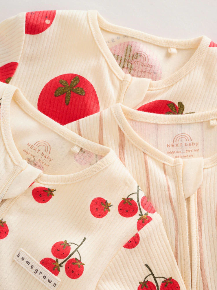 Red Tomato Baby Sleepsuits 4 Pack (0mths-3yrs)