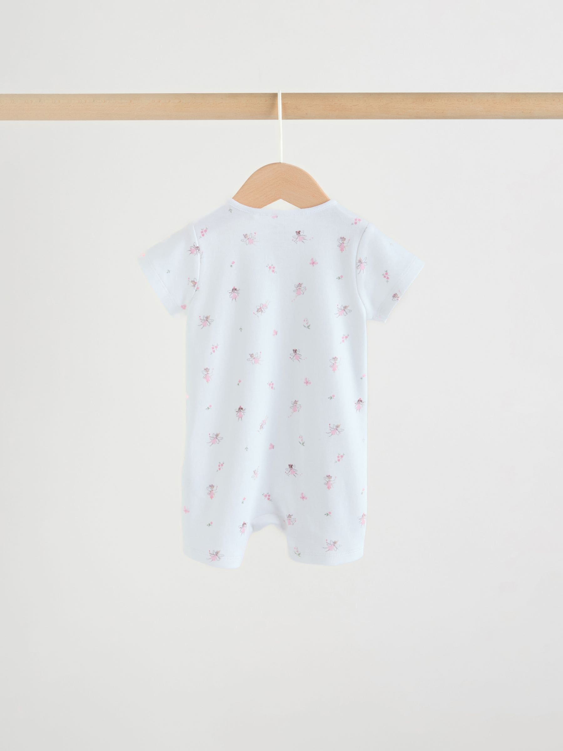 Pink Two Way Zip Baby Rompers 3 Pack (0mths-3yrs) image 4
