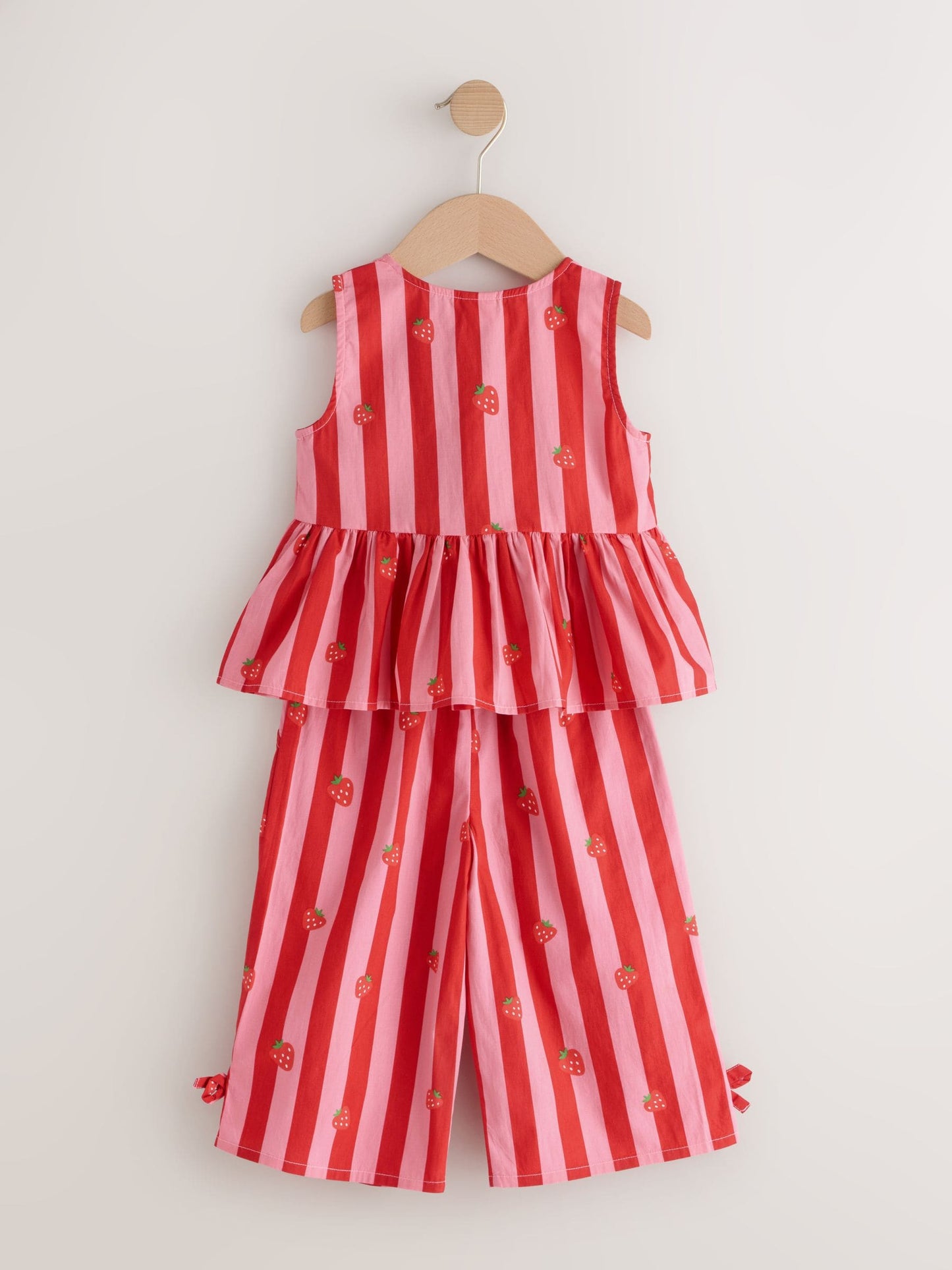 Red/Pink Stripe Blouse And Trousers Co-ord Set (3mths-8yrs) image 8