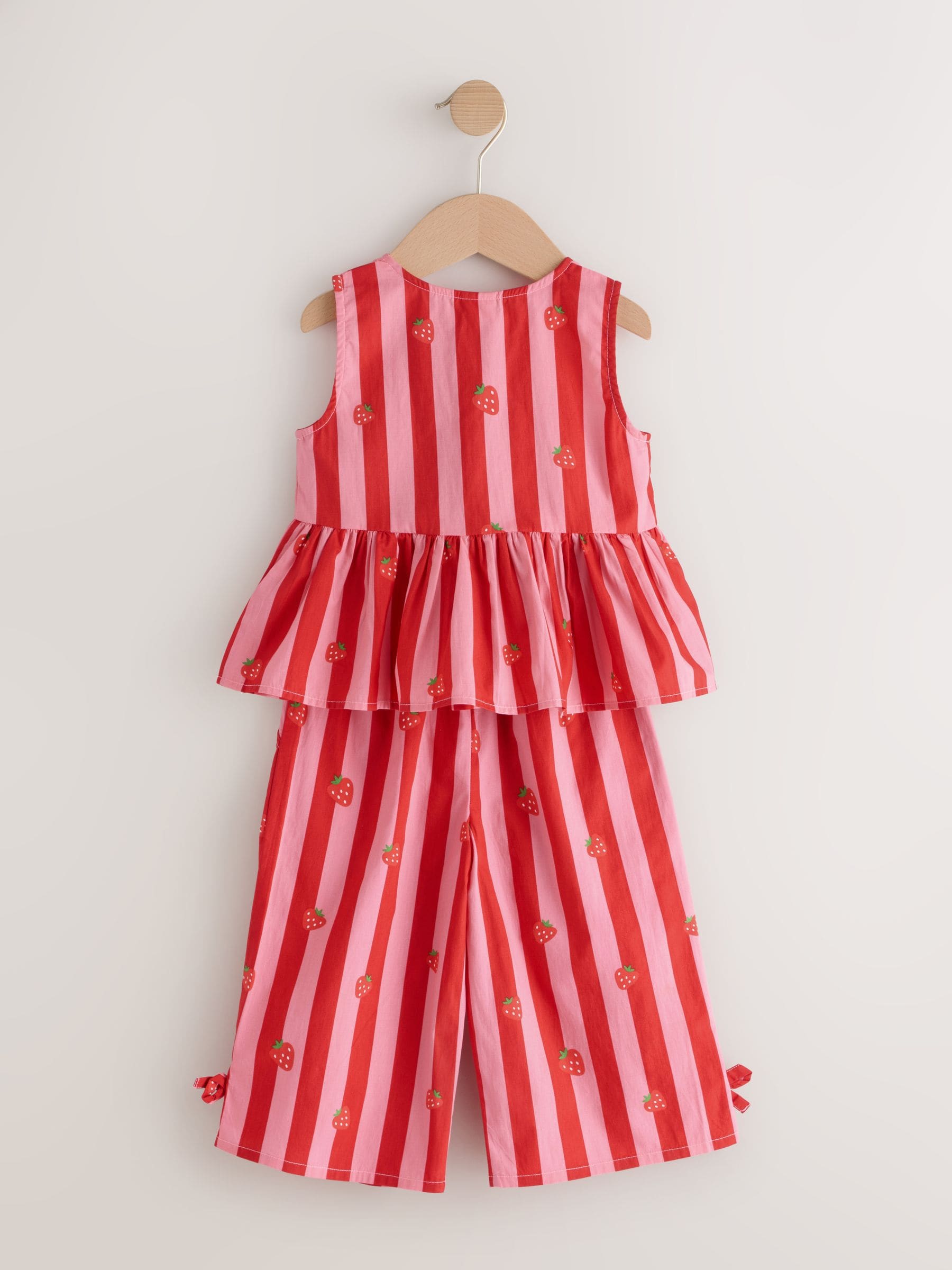 Red/Pink Stripe Blouse And Trousers Co-ord Set (3mths-8yrs) image 8