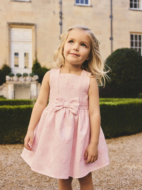 Dsiney Kidz - Pastel Pink Bow Front Prom Dress (3mths-8yrs) image 1
