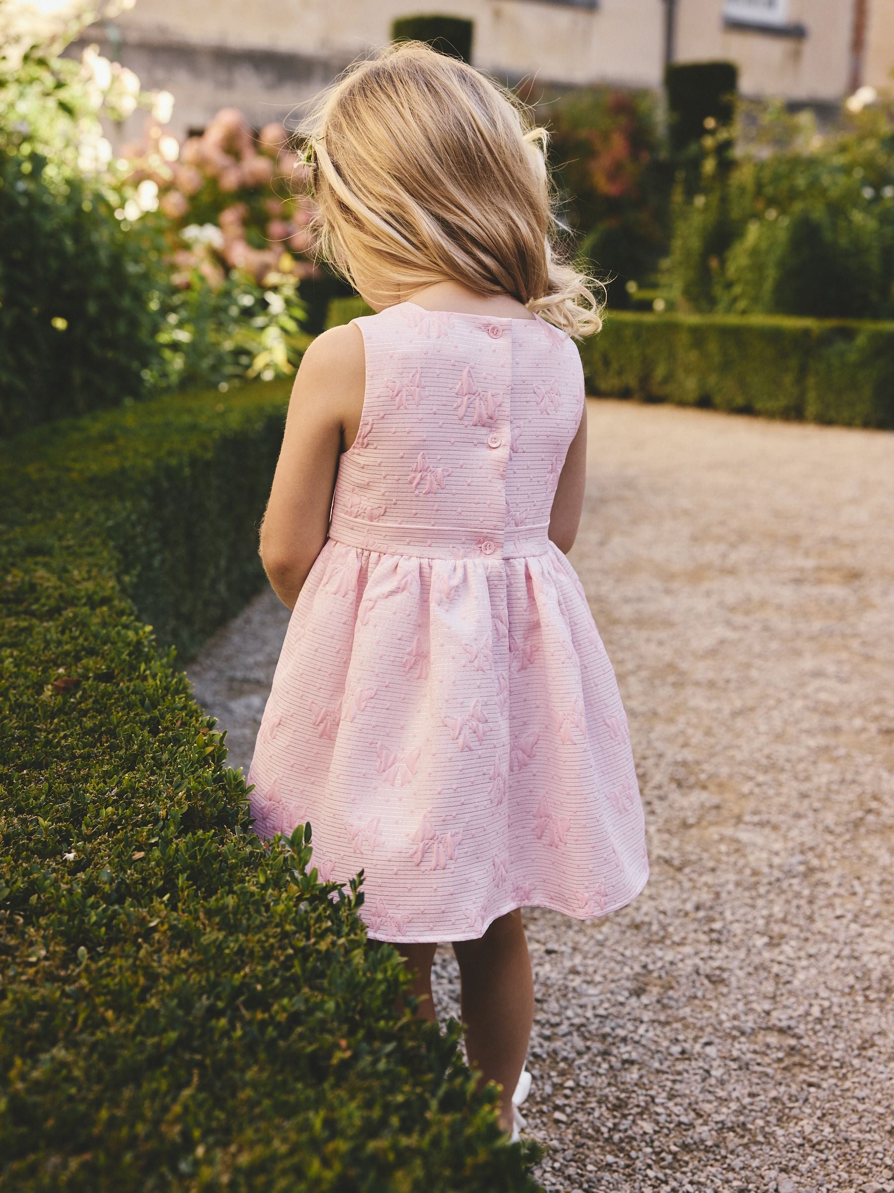 Pastel Pink Bow Front Prom Dress (3mths-8yrs) image 3