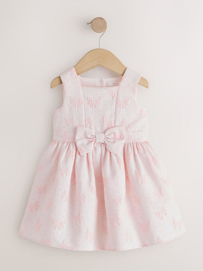 Pastel Pink Bow Front Prom Dress (3mths-8yrs) image 4