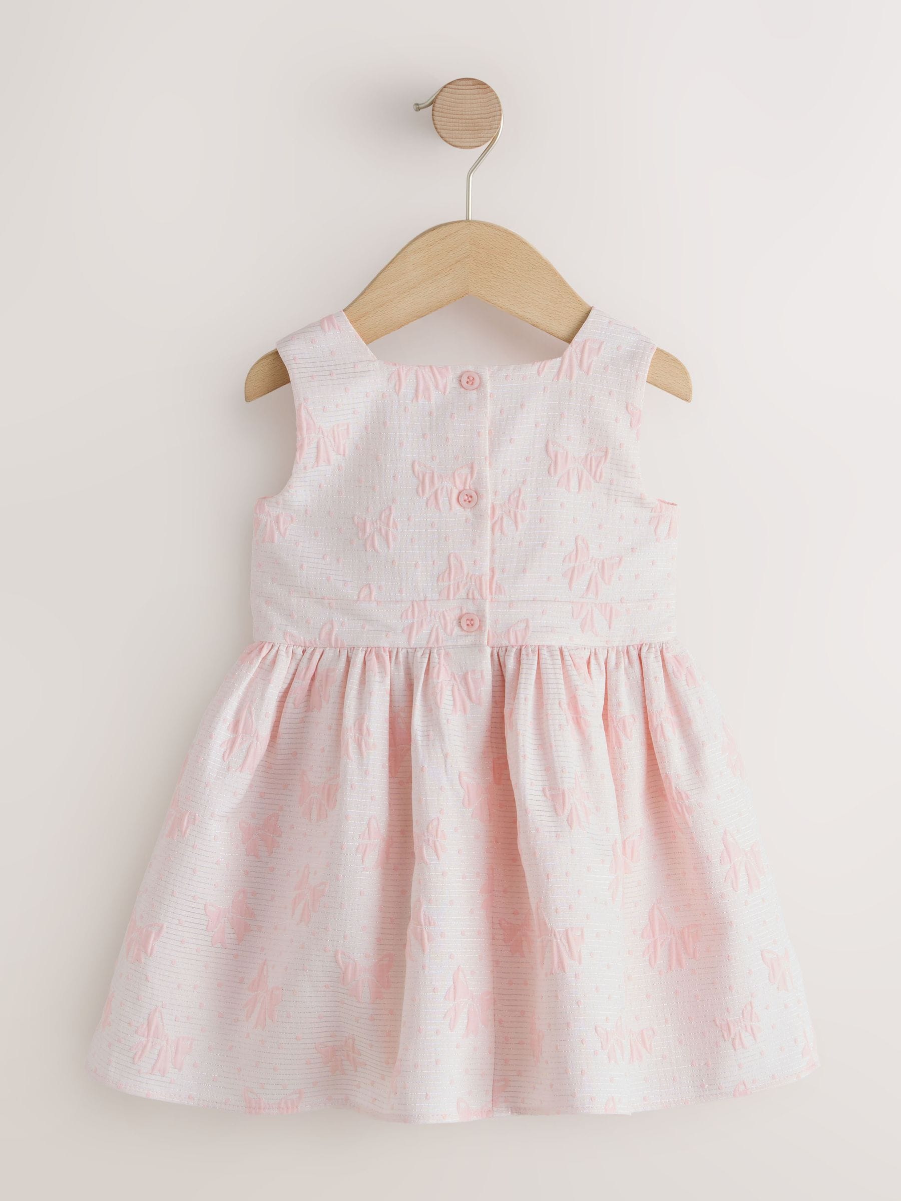Pastel Pink Bow Front Prom Dress (3mths-8yrs) image 5