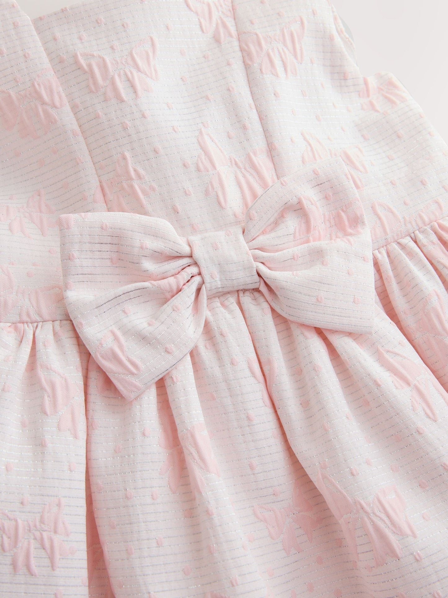 Pastel Pink Bow Front Prom Dress (3mths-8yrs) image 6