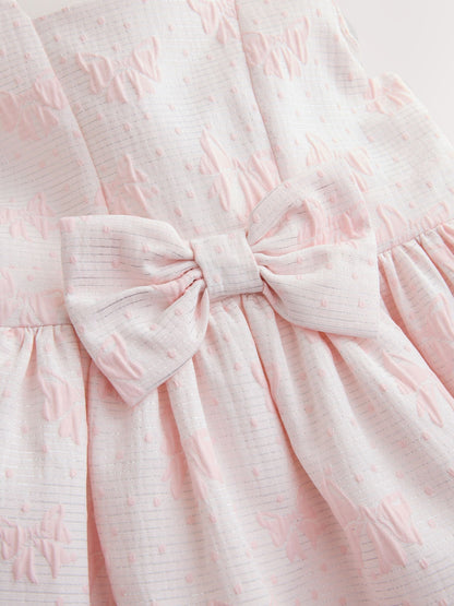 Pastel Pink Bow Front Prom Dress (3mths-8yrs) image 6