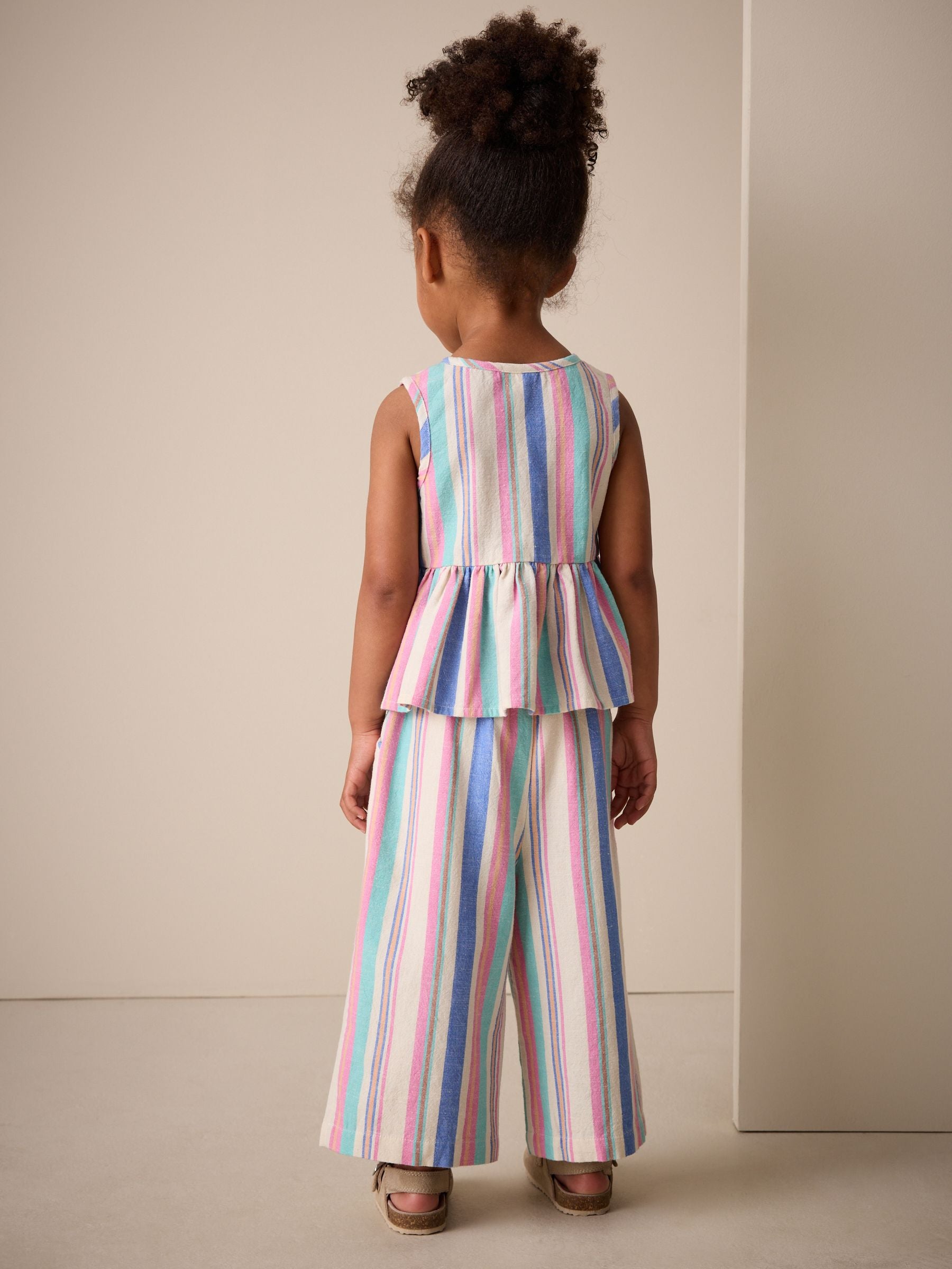 Blue Stripe Blouse And Trousers Co-ord Set (3mths-8yrs) image 3