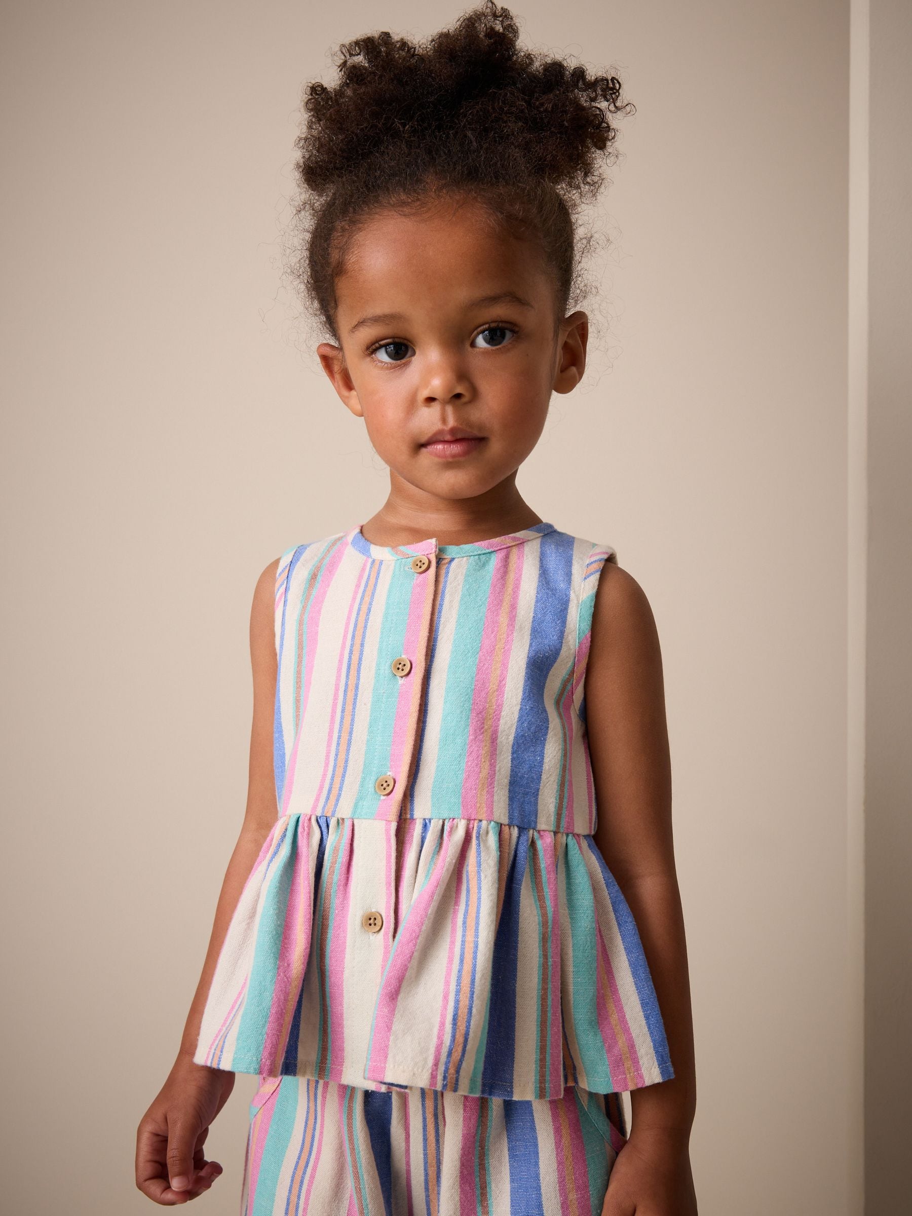 Blue Stripe Blouse And Trousers Co-ord Set (3mths-8yrs) image 4