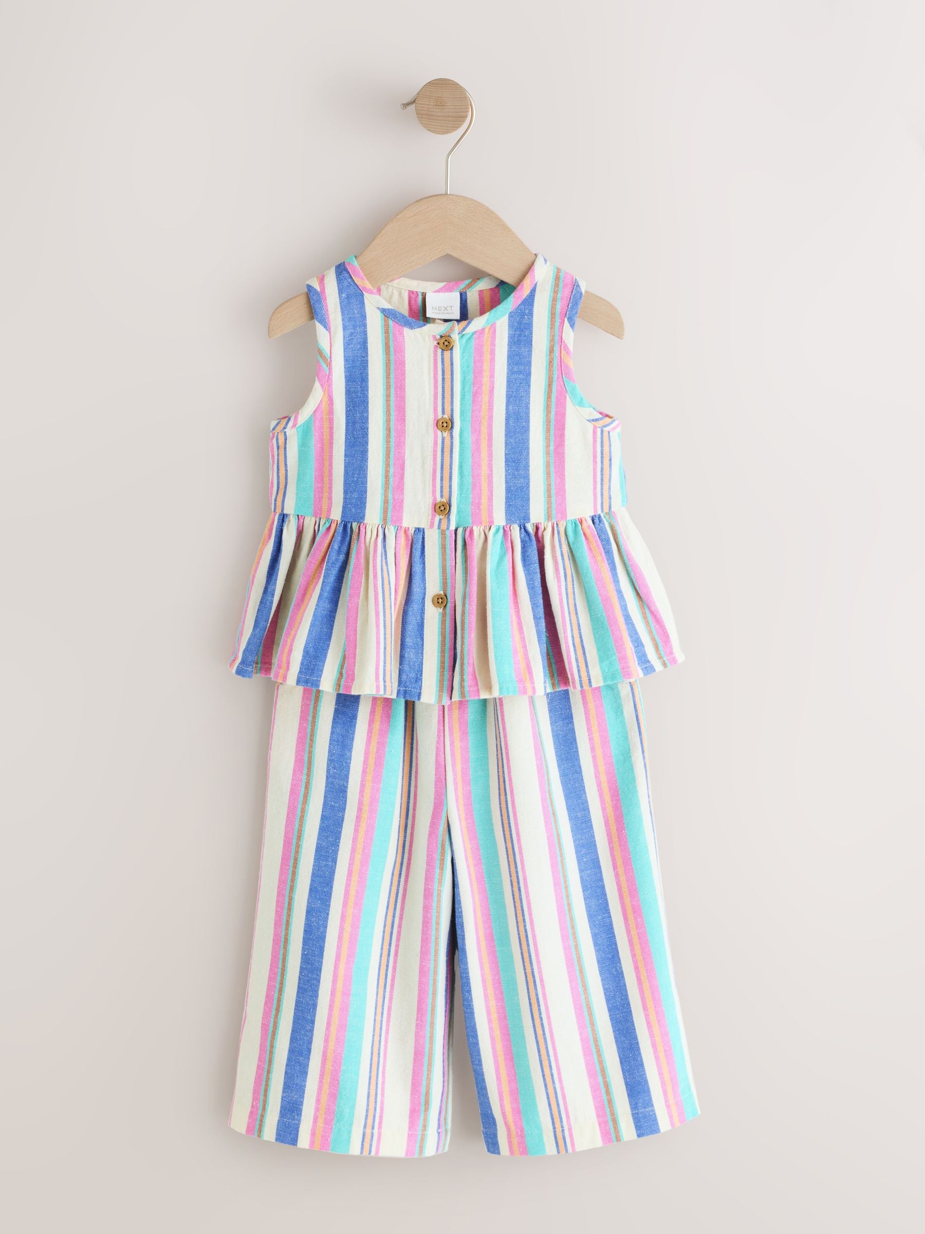 Blue Stripe Blouse And Trousers Co-ord Set (3mths-8yrs) image 5