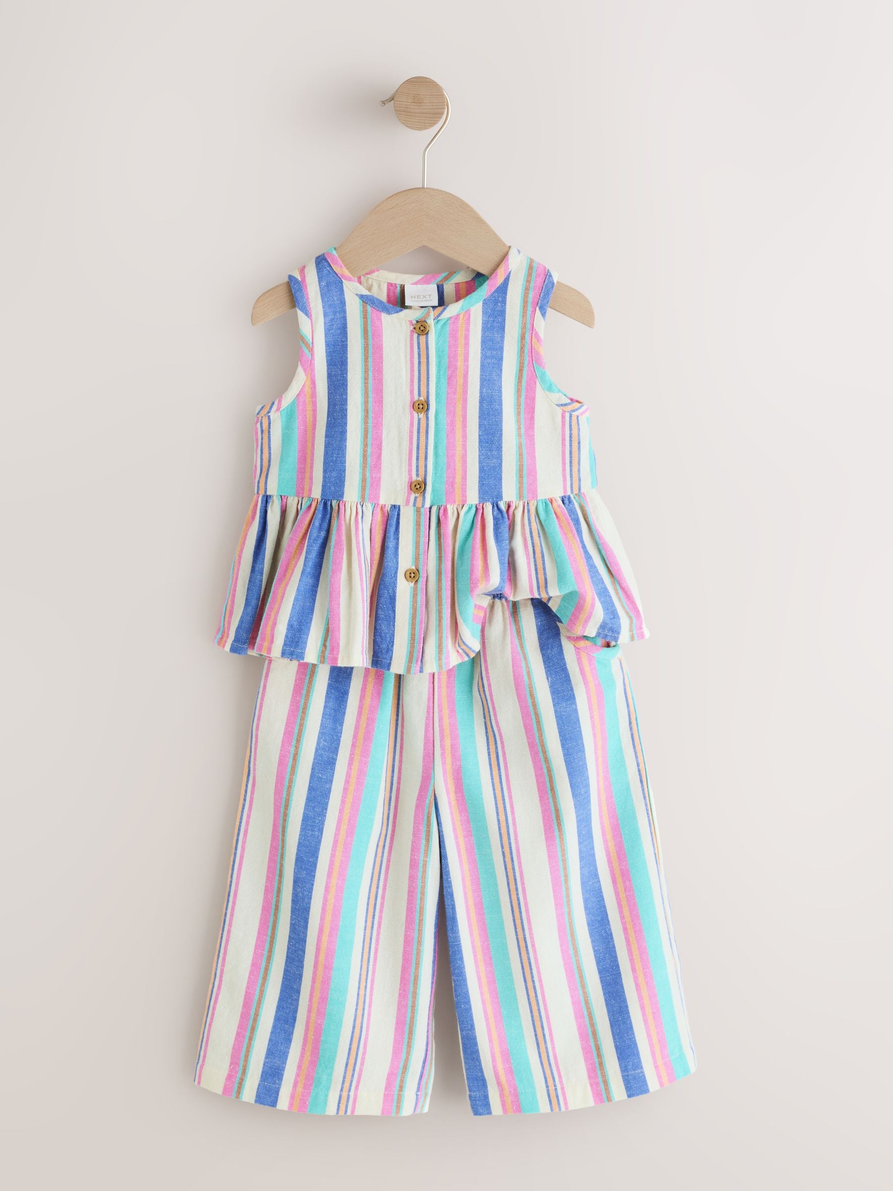 Blue Stripe Blouse And Trousers Co-ord Set (3mths-8yrs) image 6