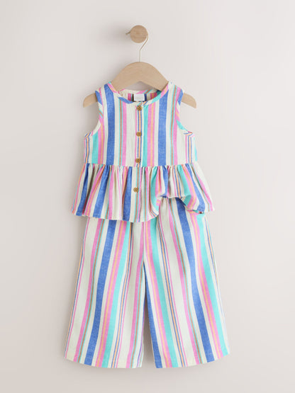 Blue Stripe Blouse And Trousers Co-ord Set (3mths-8yrs) image 6