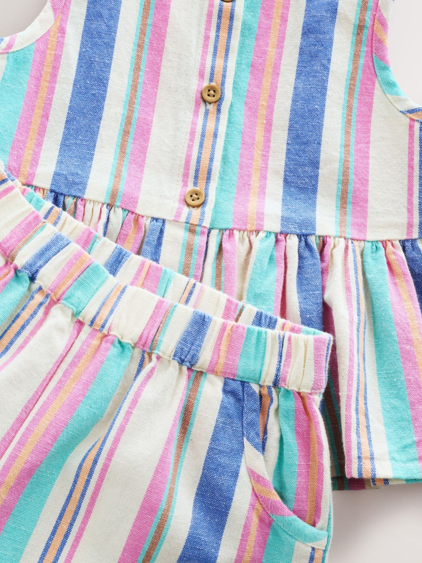 Blue Stripe Blouse And Trousers Co-ord Set (3mths-8yrs) image 8