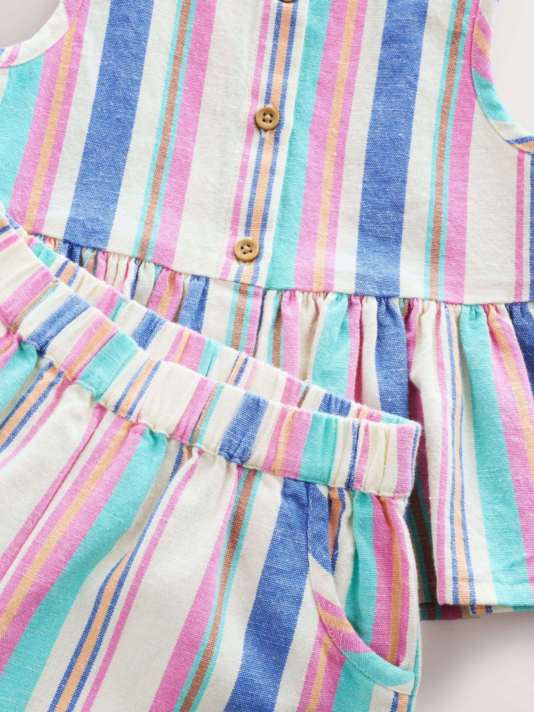 Blue Stripe Blouse And Trousers Co-ord Set (3mths-8yrs) image 8