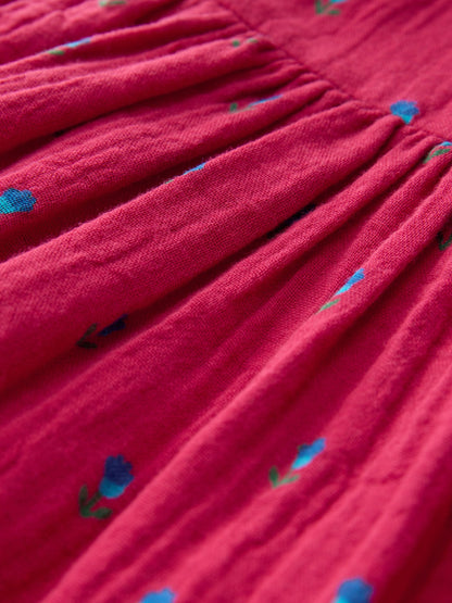 Red Ditsy Ric Rac Collar Dress (3mths-8yrs) image 7