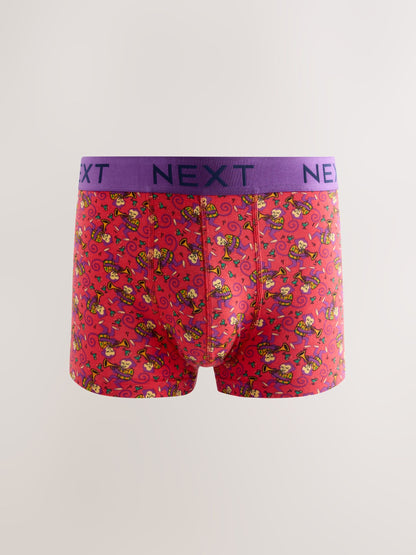 Dsiney Kidz - Fun Bright Mexican Animals 5 Pack Hipster Cotton Rich Boxers image 2