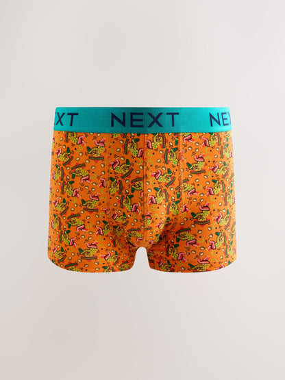 Dsiney Kidz - Fun Bright Mexican Animals 5 Pack Hipster Cotton Rich Boxers image 5