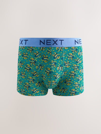 Dsiney Kidz - Fun Bright Mexican Animals 5 Pack Hipster Cotton Rich Boxers image 6