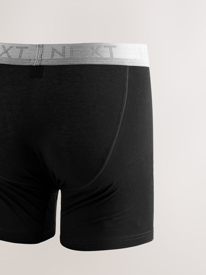 Dsiney Kidz - Black 5 Pack Sports Longer Leg Length Cotton Rich Boxers image 4