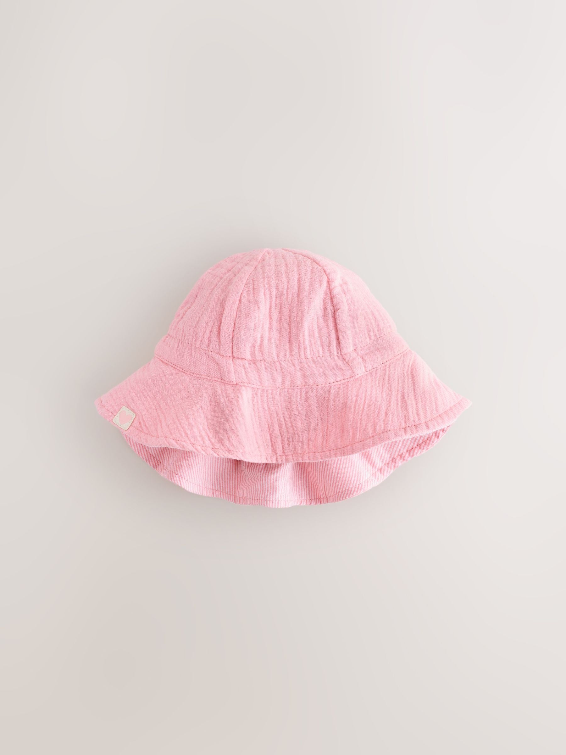 Pink/Purple Crinkle 2 Pack Baby Bucket Hat image 2