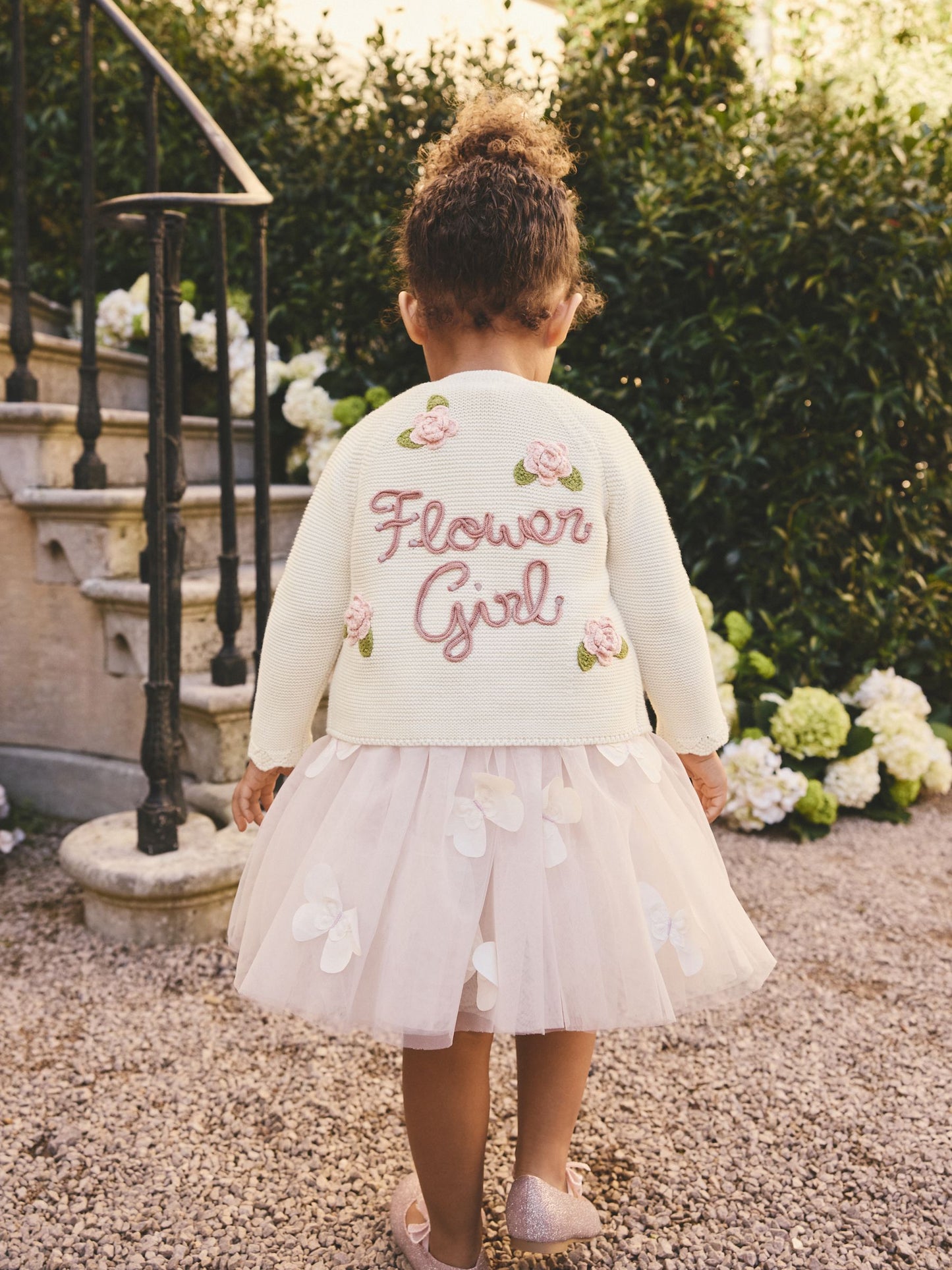 Ecru Flower Girl Occasion Cardigan (3mths-7yrs) image 3