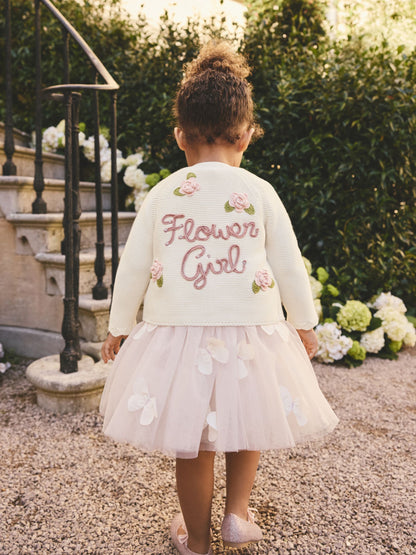Ecru Flower Girl Occasion Cardigan (3mths-7yrs) image 3