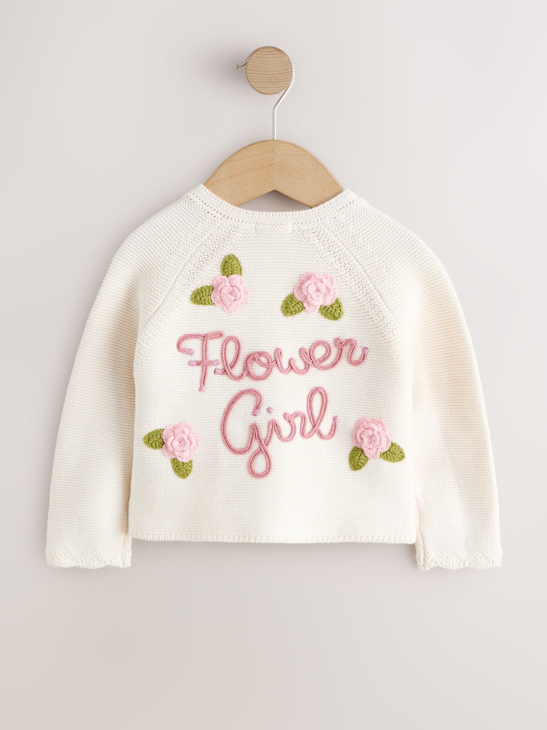 Ecru Flower Girl Occasion Cardigan (3mths-7yrs) image 5