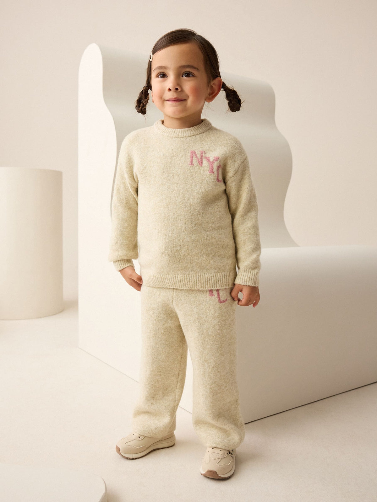 Oatmeal Cosy NYC Knitted Set (3mths-7yrs) - image 1