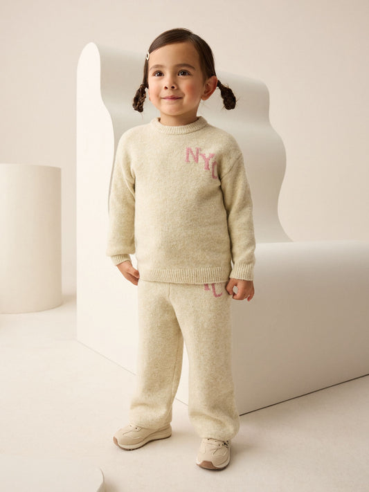Oatmeal Cosy NYC Knitted Set (3mths-7yrs) - image 1