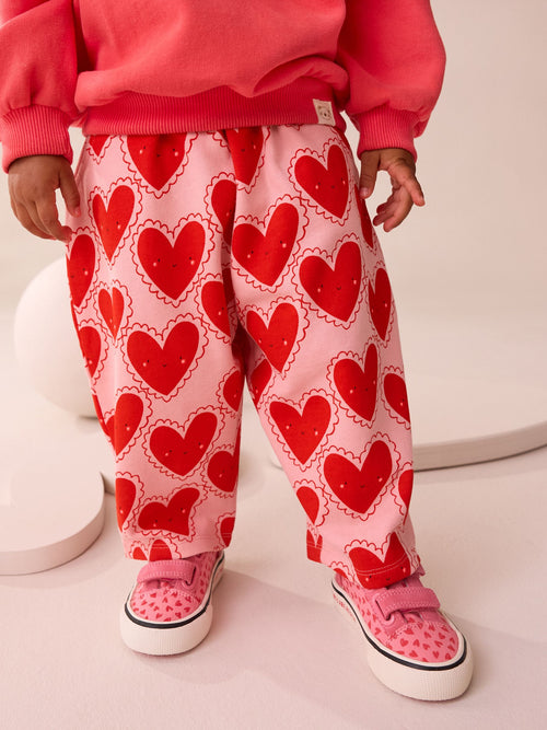 Red Heart Textured Barrel Leg Trousers (3mths-7yrs) image 1