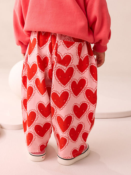 Red Heart Textured Barrel Leg Trousers (3mths-7yrs) image 2
