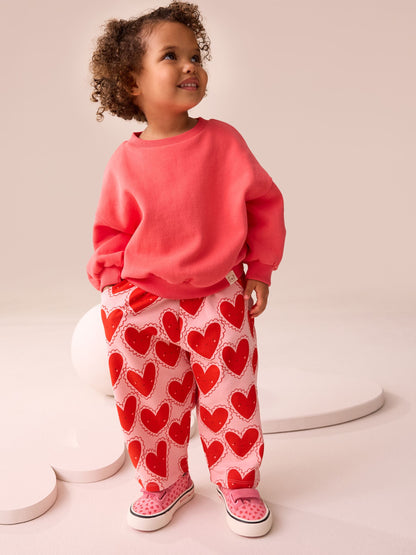 Red Heart Textured Barrel Leg Trousers (3mths-7yrs) image 3