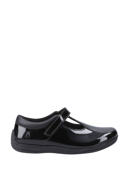 Hush Puppies Black Senior Caitlin T-Bar Patent Shoes image 1