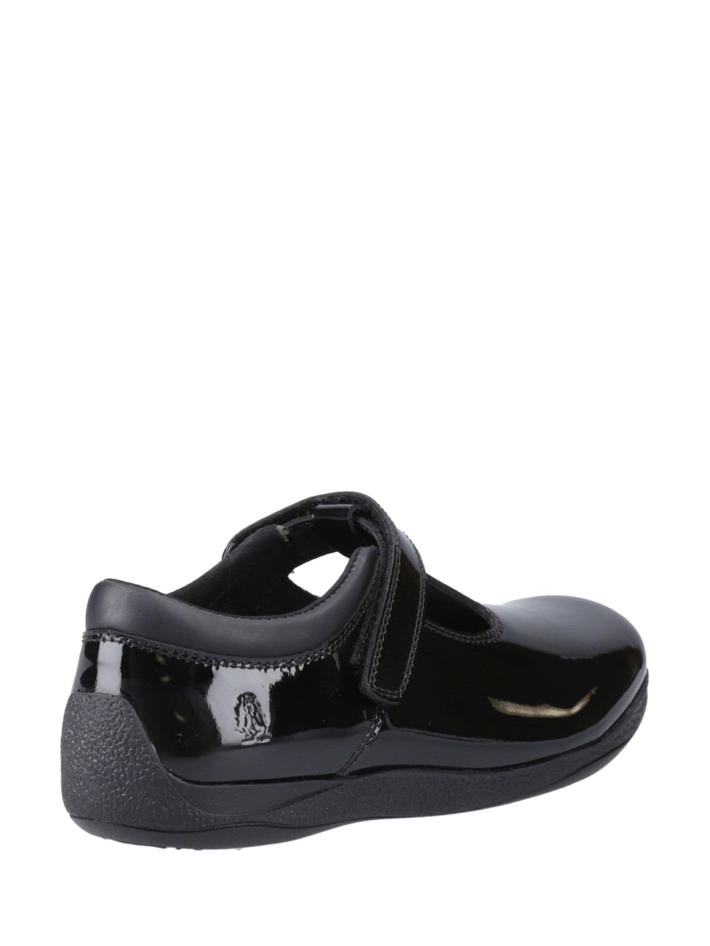 Hush Puppies Black Senior Caitlin T-Bar Patent Shoes image 3