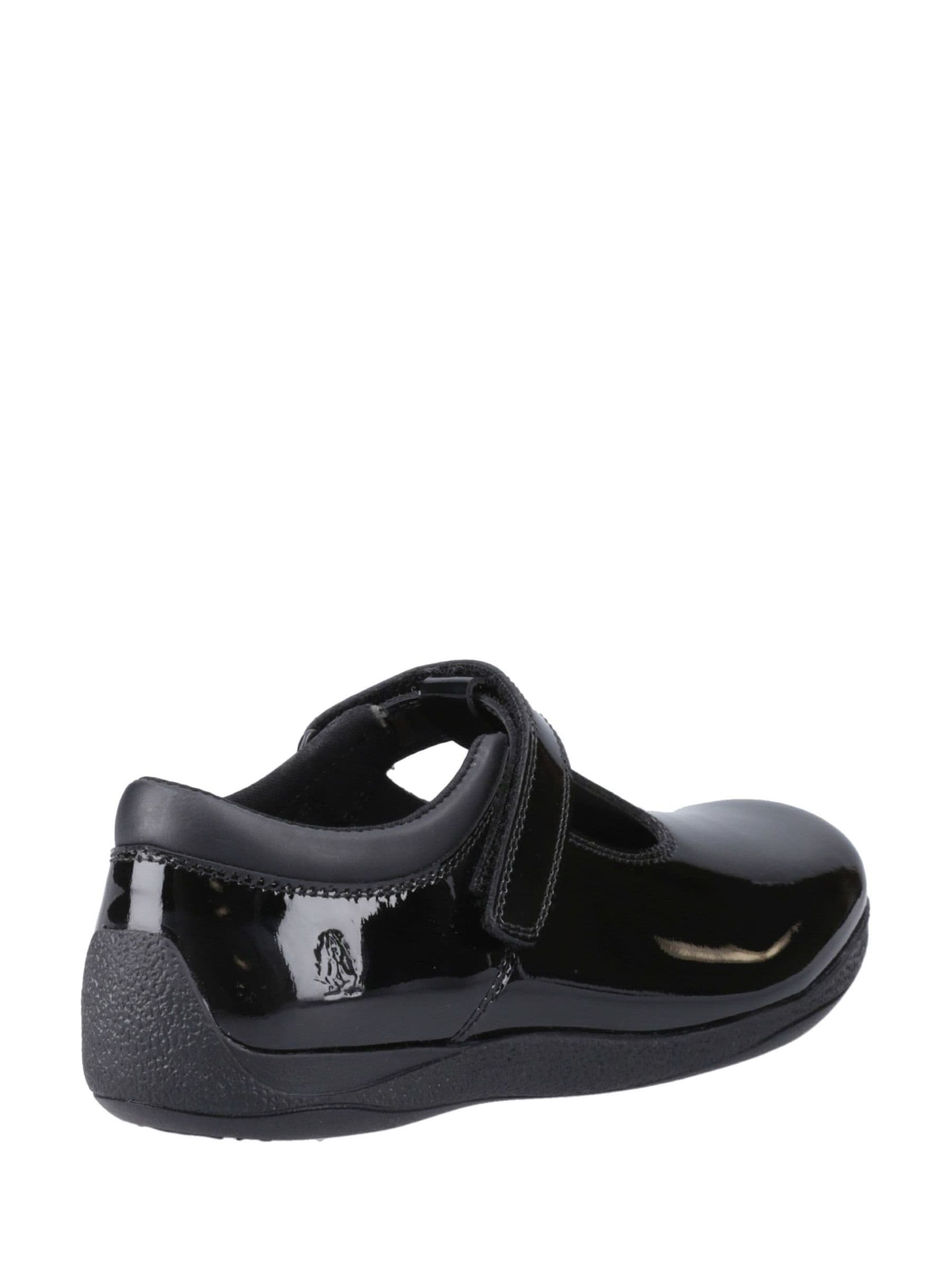 Hush Puppies Black Senior Caitlin T-Bar Patent Shoes image 3