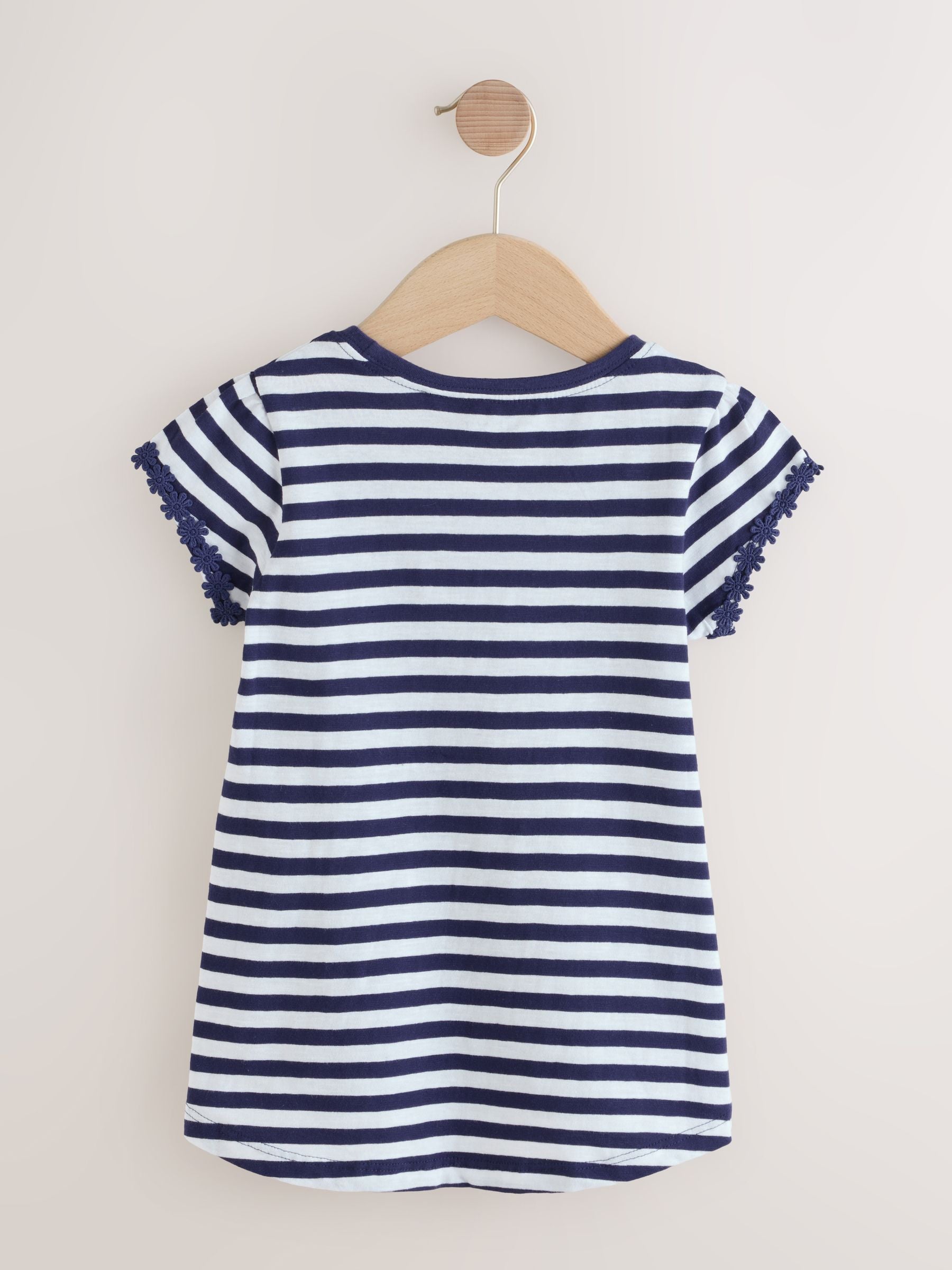 Dsiney Kidz - Navy/White Stripe Daisy Pocket T-Shirt (12mths-12yrs) image 5