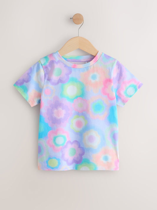 Dsiney Kidz - Pink Abstract 5 Pack T-Shirts (3-16yrs) image 2