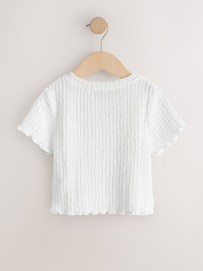 Dsiney Kidz - White/Black Textured Tops 2 Pack (3-16yrs) image 4