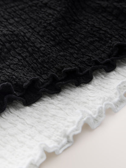 Dsiney Kidz - White/Black Textured Tops 2 Pack (3-16yrs) image 5