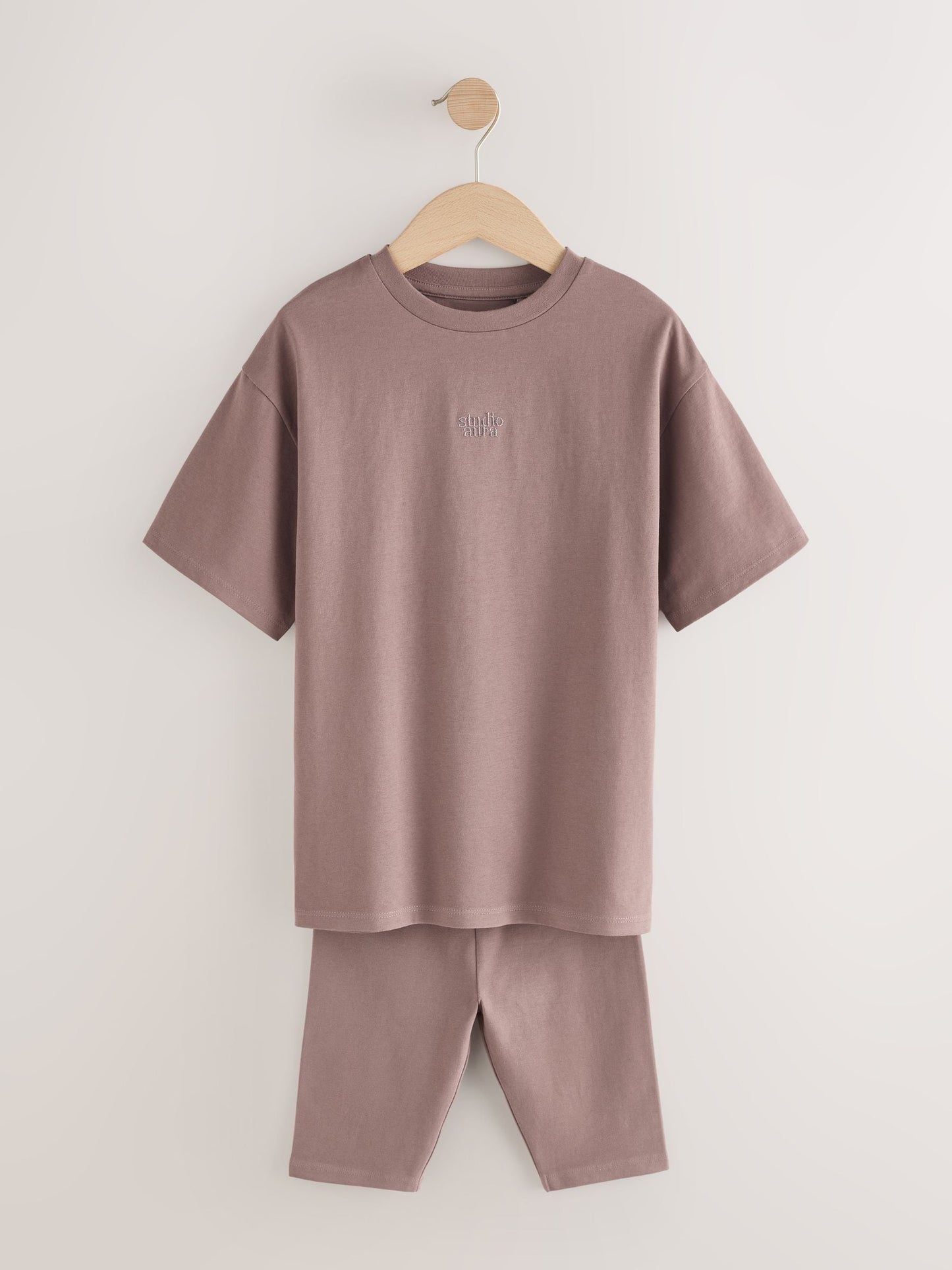 Dsiney Kidz - Brown Studio Aura Oversized T-Shirt Cycling Shorts Set (3-16yrs) image 5