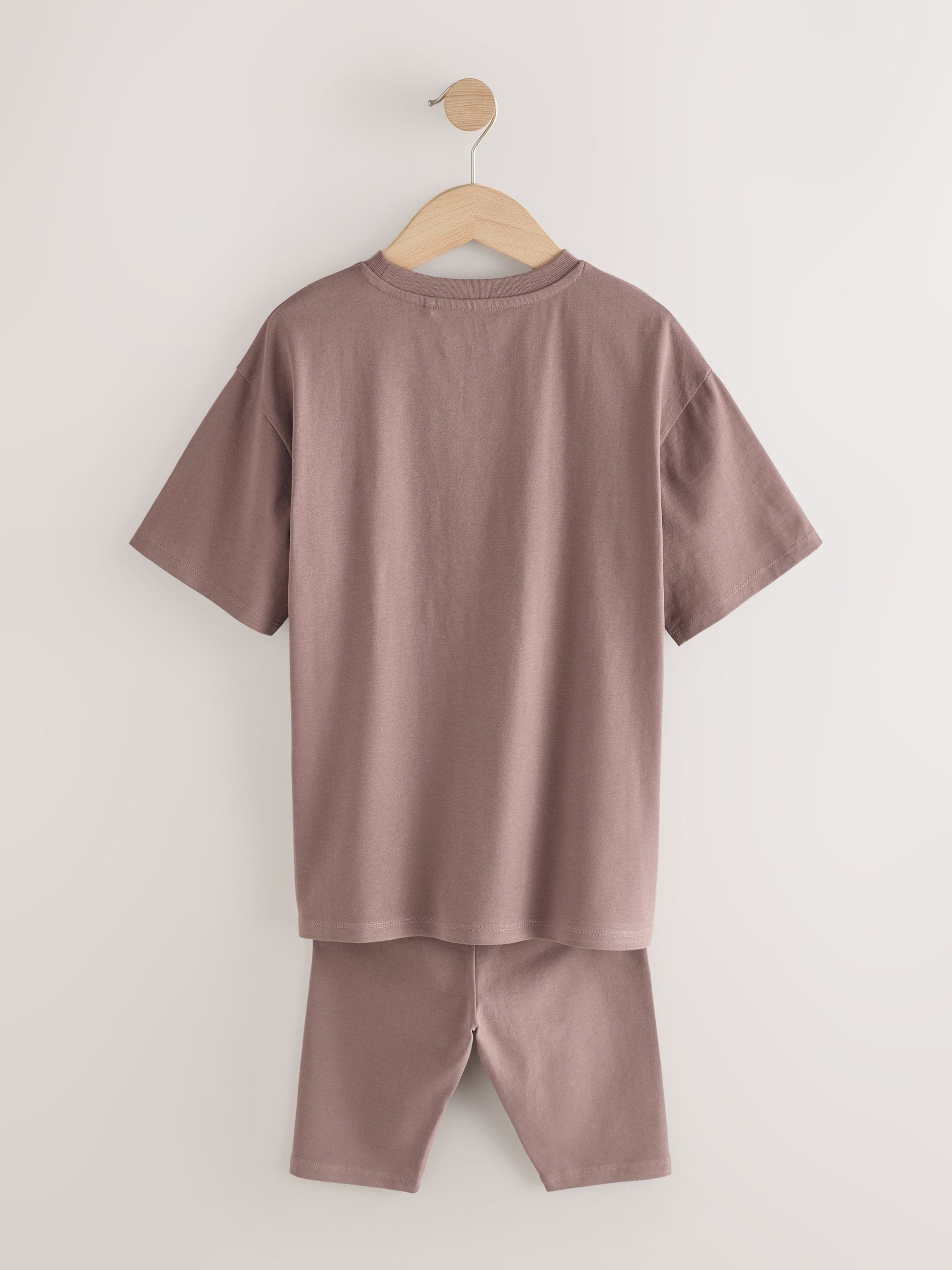 Dsiney Kidz - Brown Studio Aura Oversized T-Shirt Cycling Shorts Set (3-16yrs) image 7